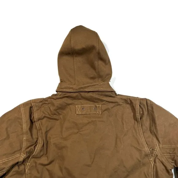 Irish Setter by Red Wing Shoes Mens Coat 2XL Brown Canvas Hood Work Chore Barn