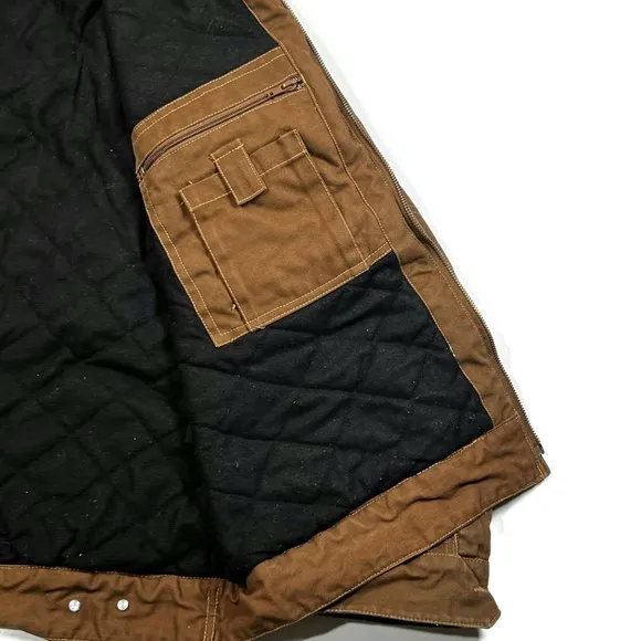 Irish Setter by Red Wing Shoes Mens Coat 2XL Brown Canvas Hood Work Chore Barn