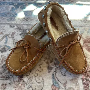 Isabel Marant Brown Moccasins with Silver Accents