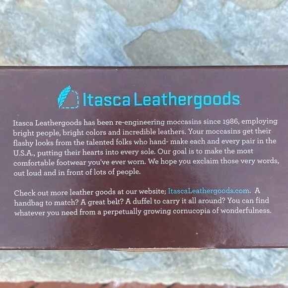 Itasca Leathergoods Baby/Infant Wapsi 'Meow' Leopard Moccasin/Shoes. Large. NWOT