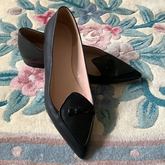 J CREW BUTTER LEATHER FLATS
