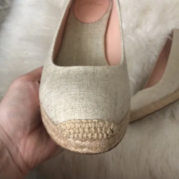 J Crew canvas espadrille wedges
