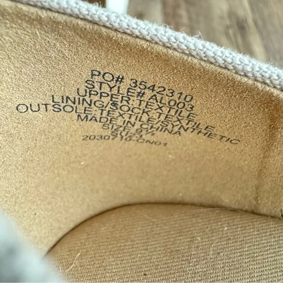 J. Crew factory canvas espadrille wedges size 9.5