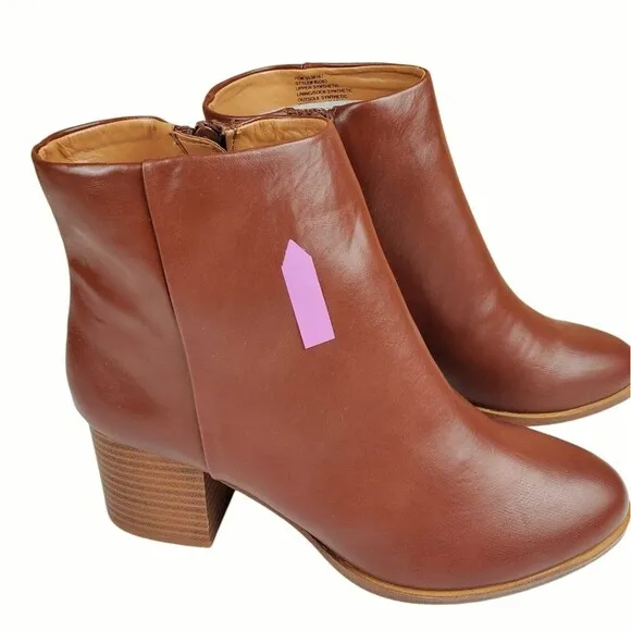 J. CREW FACTORY Leather Heeled Ankle Boots Size 8.5