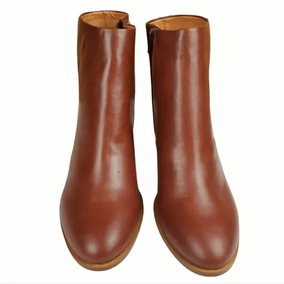 J. CREW FACTORY Leather Heeled Ankle Boots Size 8.5