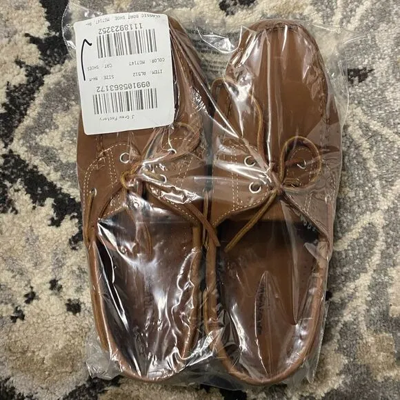 J. Crew Factory Classic leather boat shoes Item AL512*