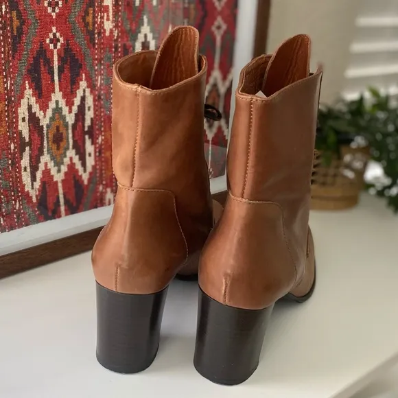 J. Crew Heeled Lace Up Boots