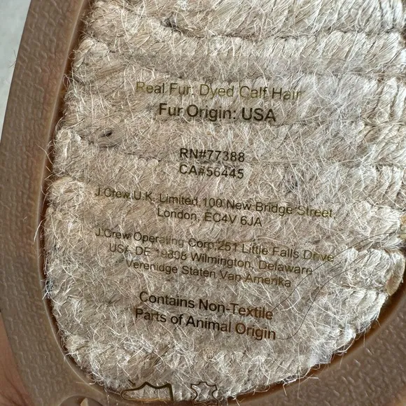 J. Crew NWOT Espadrille Wedges in Leopard Calf Hair size 8.5 AJ166