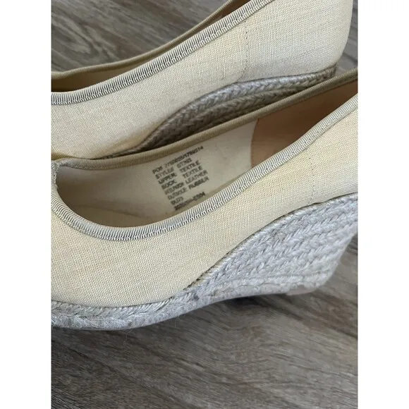 J. Crew Seville Made-in-Spain Espadrille Wedges - Dessert Sand - Size 9