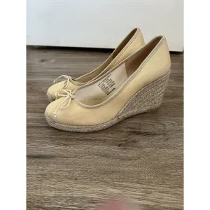 J. Crew Seville Made-in-Spain Espadrille Wedges - Dessert Sand - Size 9