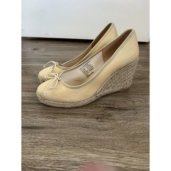 J. Crew Seville Made-in-Spain Espadrille Wedges - Dessert Sand - Size 9