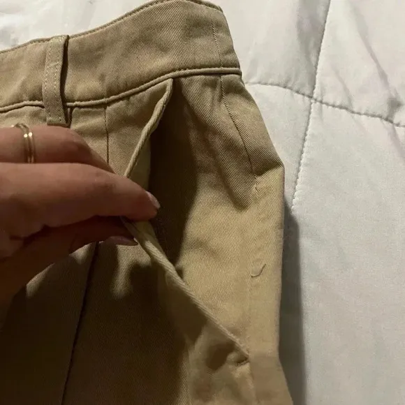 J Crew Shorts Pleated Khaki Chino 4” Inseam NWT Womens Size 10 Cotton