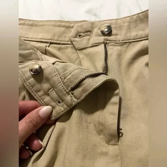 J Crew Shorts Pleated Khaki Chino 4” Inseam NWT Womens Size 10 Cotton