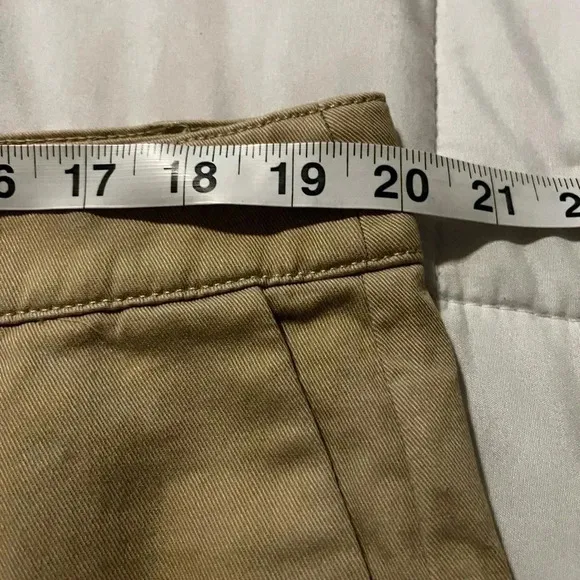 J Crew Shorts Pleated Khaki Chino 4” Inseam NWT Womens Size 16 Cotton