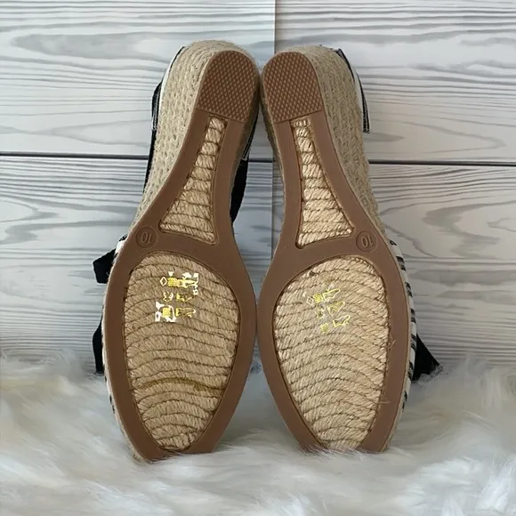 J. Crew Stripped Espadrille Wedges