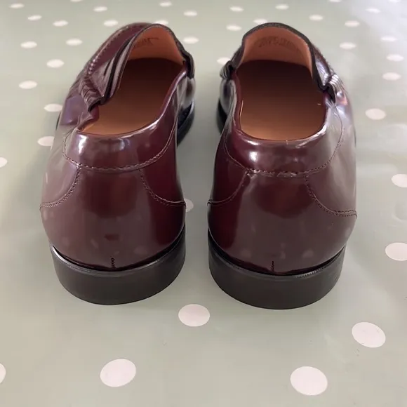 J. Crew Winona penny loafers in spazzolato leather BA190 Red 10.5 shoes