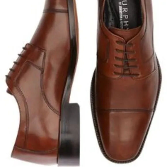 j Murphy by Johnston &amp; Murphy 59-11566 Men's 11.5 Novick Cap-Toe Oxford Lace