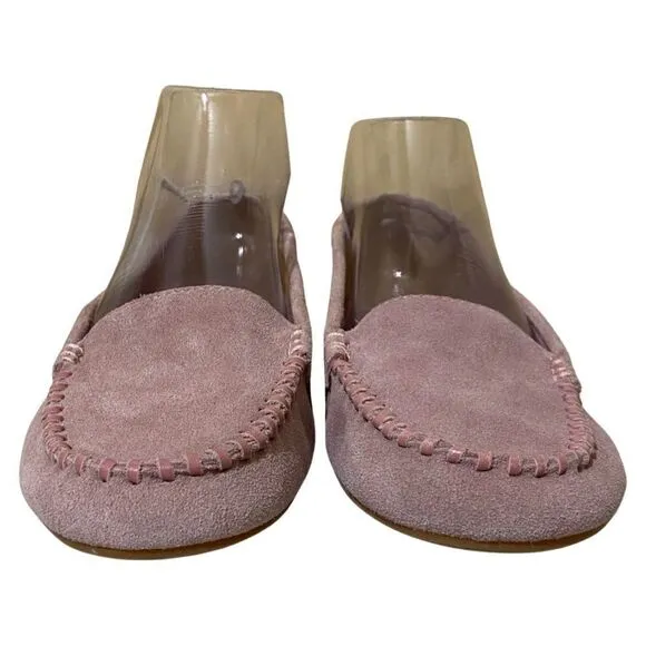 Jack Rogers Mauve Millie Suede Moccasins