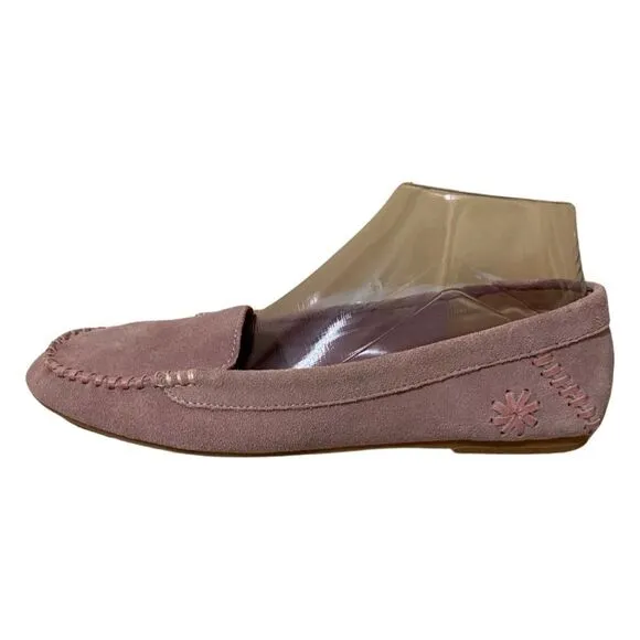 Jack Rogers Mauve Millie Suede Moccasins