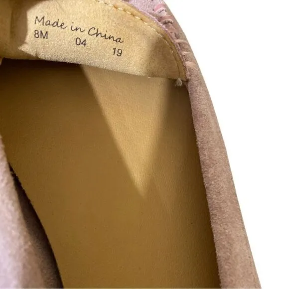 Jack Rogers Mauve Millie Suede Moccasins