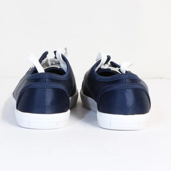 Jack Rogers Women's Lia Midnight Navy Satin Lace Up Sneaker NWT