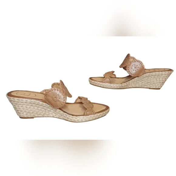 Jack Rogers Women's Shelby Espadrille Wedge Slide Sandals Size 9.5 M