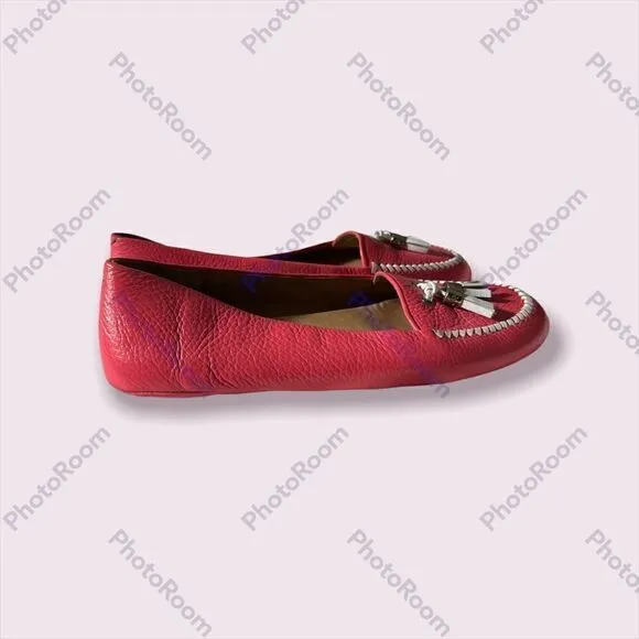 Jack Rogers Pink Leather Terra Flats