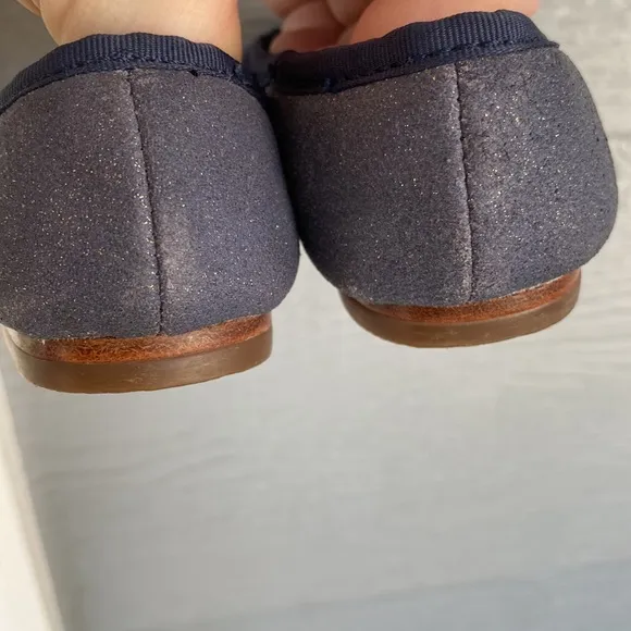 Janie and Jack blue Leather Flats size 6