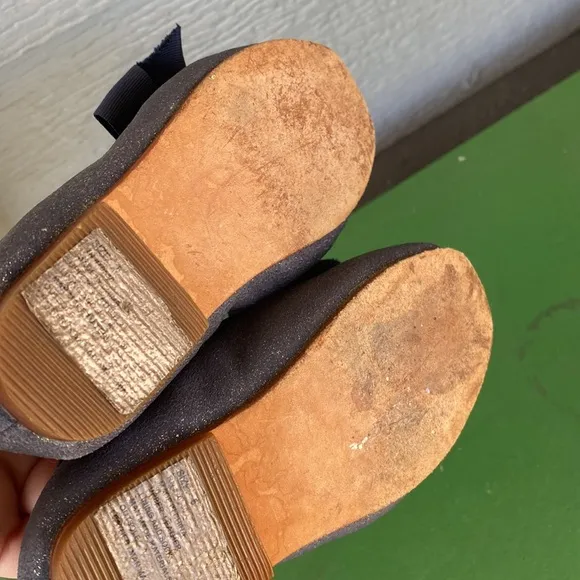 Janie and Jack blue Leather Flats size 6