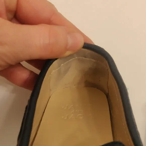 Janie and Jack Blue leather Moccasins Comfortable Slip-On Style sz 10 boy