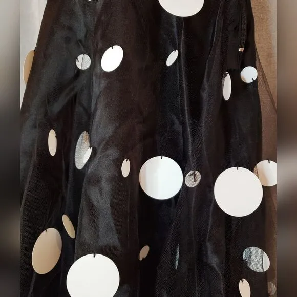 Jazz Child Dance Costume, Black and white, Medium Child