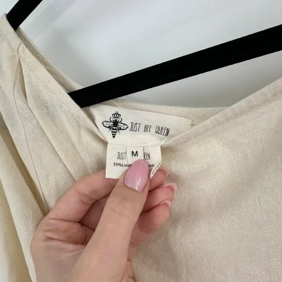 JBQ Just Bee Queen Colette Linen-Blend Mini Dress