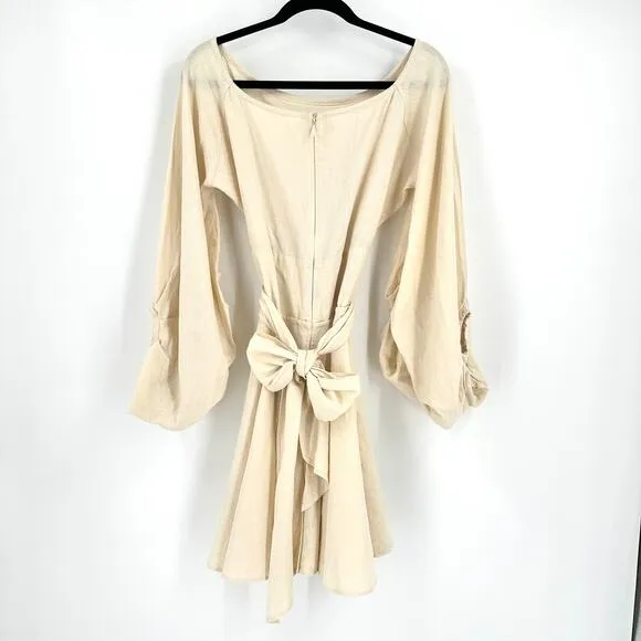 JBQ Just Bee Queen Colette Linen-Blend Mini Dress