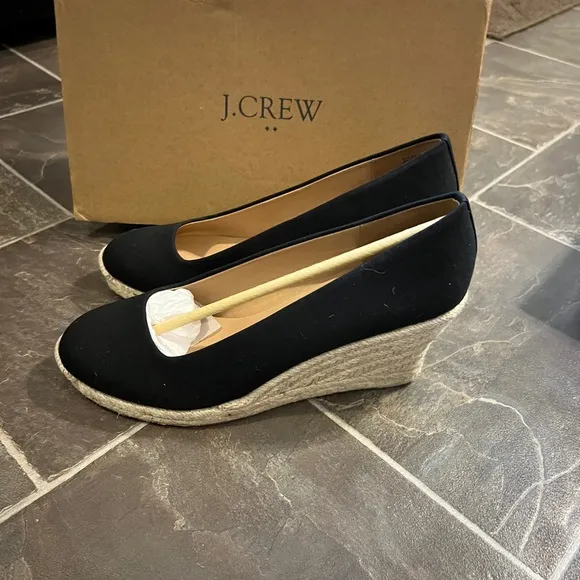 J.CREW Canvas Espadrille Wedges