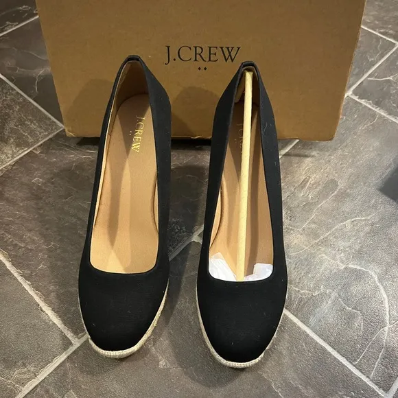 J.CREW Canvas Espadrille Wedges