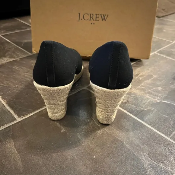 J.CREW Canvas Espadrille Wedges