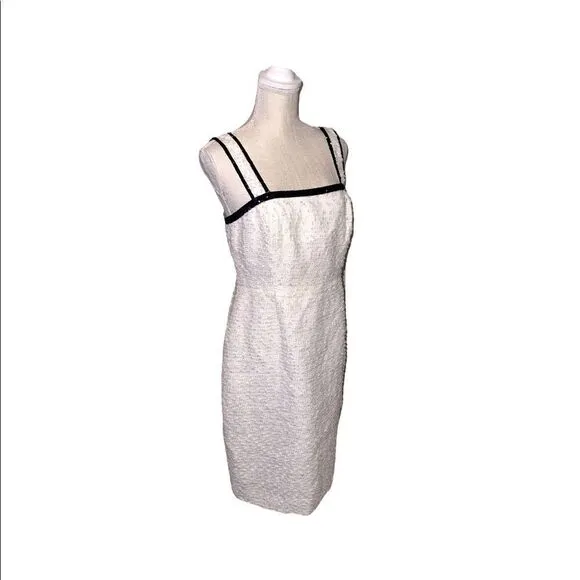 J Crew Collection Textured Chenille Silk Sheath Dress