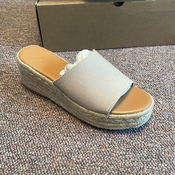 J.Crew Mule Espadrille Wedges