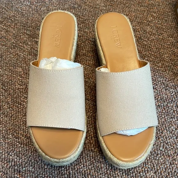 J.Crew Mule Espadrille Wedges
