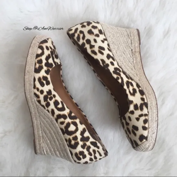 J.Crew new leopard espadrille wedges *shop@iamwarrior