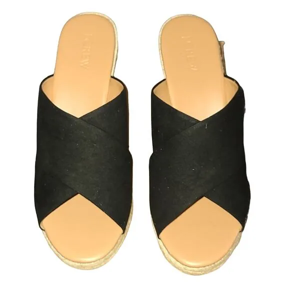 J.CREW Suede Espadrille Wedges