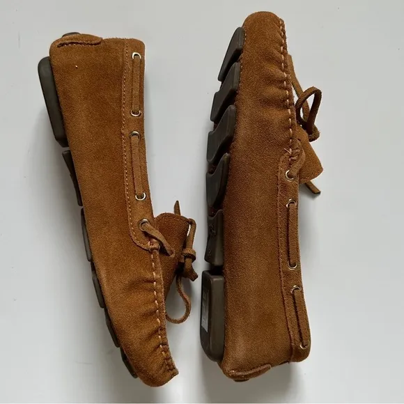 J.Crew Tan Suede Driving Moccasins – Size 5.5 – NWT