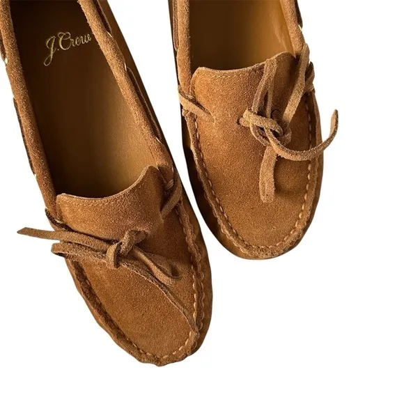 J.Crew Tan Suede Driving Moccasins – Size 5.5 – NWT