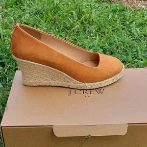 J.Crew Sueded Espadrille Wedges