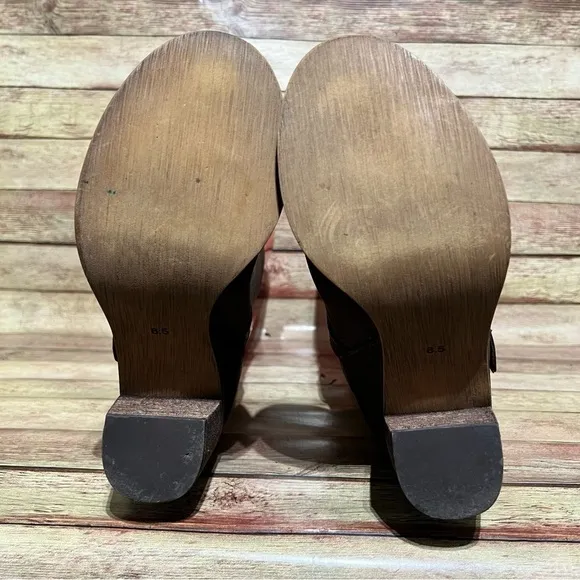 Jeffery Campbell Brown Leather France Heeled Boots