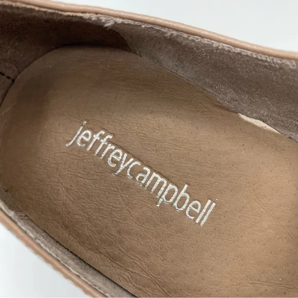 Jeffrey Campbell Beige Box Mary Jane Platform Pump Size 9