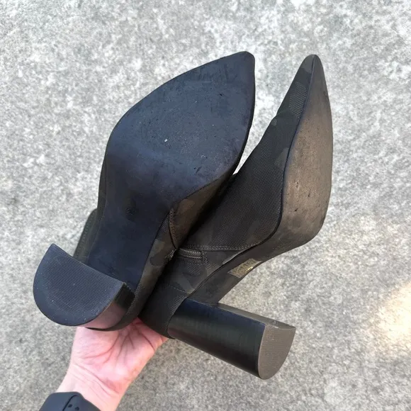 Jeffrey Campbell Camouflage Black Green Siren Boots/Booties 9 Pointed Toe Camo