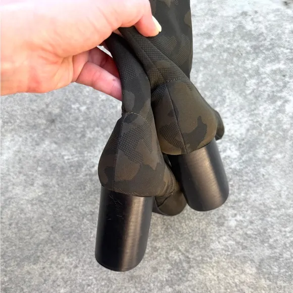 Jeffrey Campbell Camouflage Black Green Siren Boots/Booties 9 Pointed Toe Camo