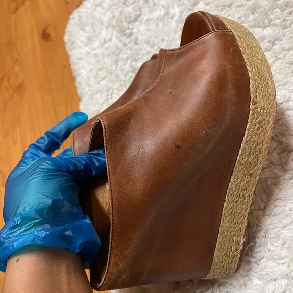 Jeffrey Campbell Leather with Espadrille Wedges