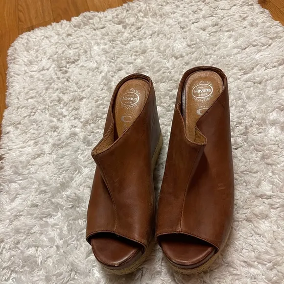 Jeffrey Campbell Leather with Espadrille Wedges